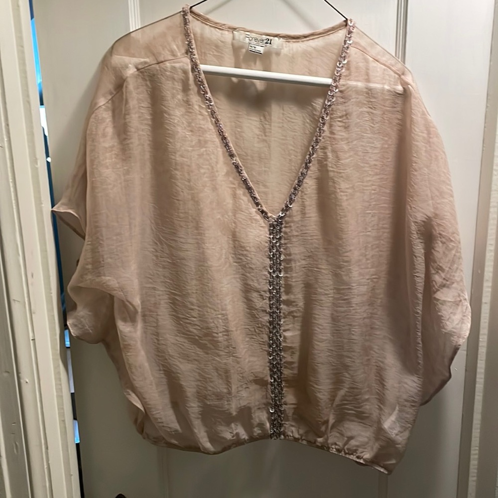 Tan Sheer Top